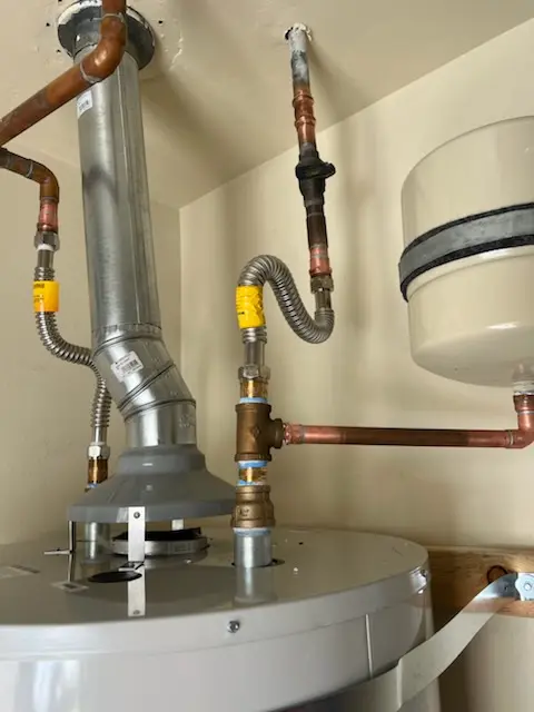 Water heater installation and plumbing repair in Cable